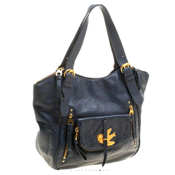 Marc Jacobs Petal To The Metal Bird Navy Tote Bag - Picture 2 of 14